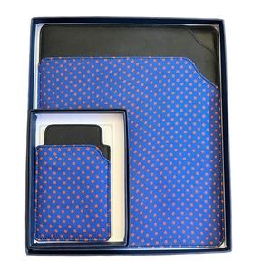 NWOT Silk and Leather Emme IPad  & Phone/Business Card Holder OS Made in Italy